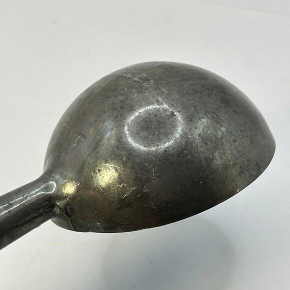 Vintage Blue Enamel Ice Cream Scoop Marked "ADAN" Black Handle 8" - Picture 12 of 14